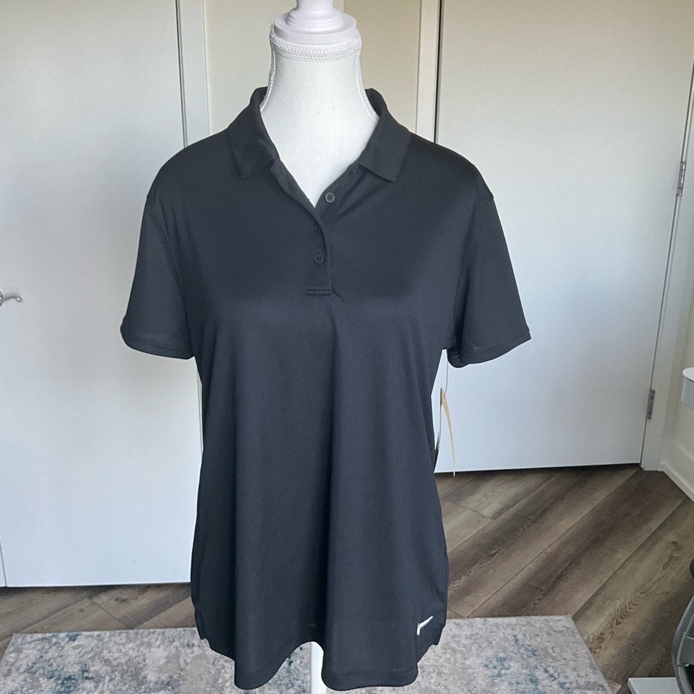Nike Women's Black Short Sleeve Golf Polo